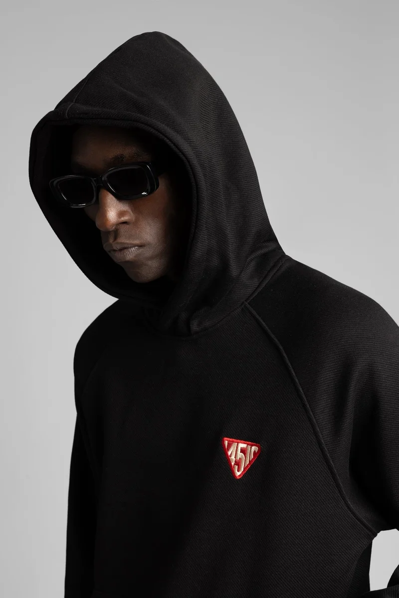 Catch Hooded Sweatshirt with Minimalist Embroidery Detail and unique logo
