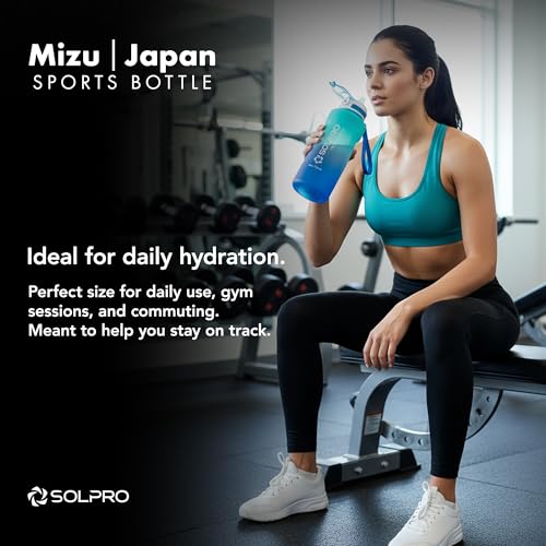 Solpro Mizu Japan Sipper Water Bottle 1500 ml, Leakproof BPA Free Sipper Water bottle, 1.5 litre sipper for men women adults, Water Bottle for Gym, Travel, Workout, School, College (Green/Blue) - Image 4