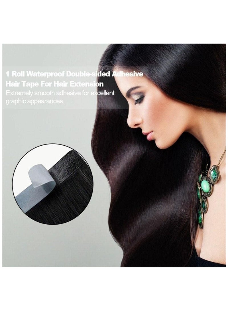 إستيل مجموعة شريط لاصق مزدوج الجوانب مقاوم للماء لوصلات الشعر (36 ياردة - 0.8 سم) - Image 5