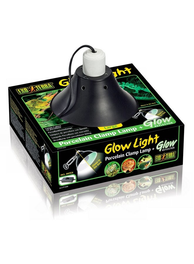 Exo Terra Reptile Dome Light Fixture - 10 Inch Porcelain Clamp Lamp for Deep Heat and Light, Perfect for Reptile Terrarium - Image 1