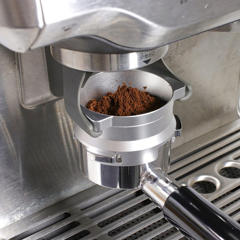 FIRJOY 54mm Espresso Dosing Funnel for Breville Barista Portafilters (Aluminum Alloy-Silver) - Image 2