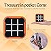 uimomn Tic Tac Toe Game 4 in 1 Handheld Educational Game Machine Electronic Tic Tac Toe Game for Education and Memory Growth Home Toy Board Game for Kids and Adults Orange - Image 4