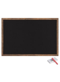 Navaris Wall-Mounted Chalkboard - Approx. 28" X 20" Framed Blackboard For Wall - Memo Message Board With 4 Chalk Sticks For Home Kitchen Office Kids  - Image 1