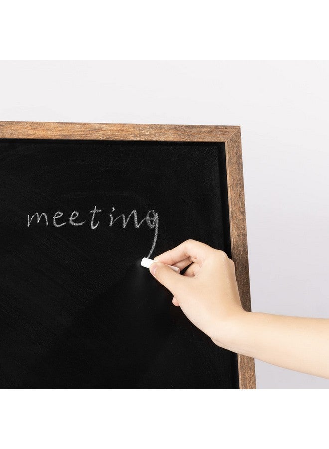 Navaris Wall-Mounted Chalkboard - Approx. 28" X 20" Framed Blackboard For Wall - Memo Message Board With 4 Chalk Sticks For Home Kitchen Office Kids - Image 5