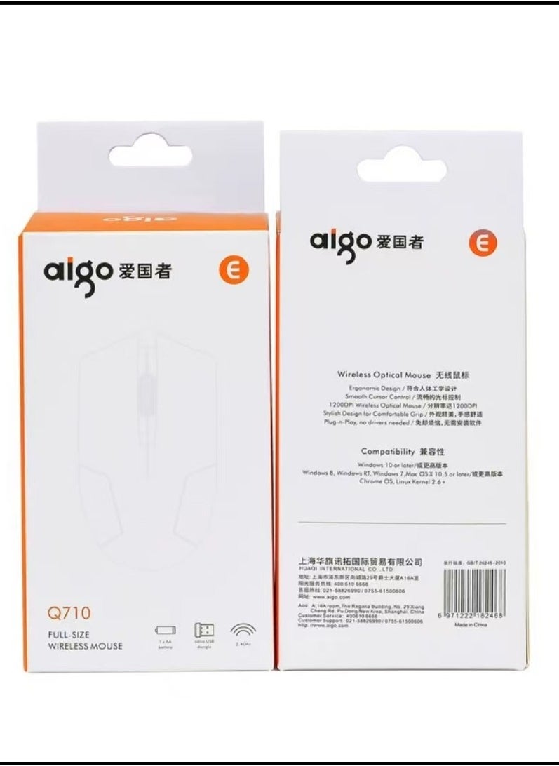 aigo Q710 Laptop Wireless Home Office Mouse  - Image 4