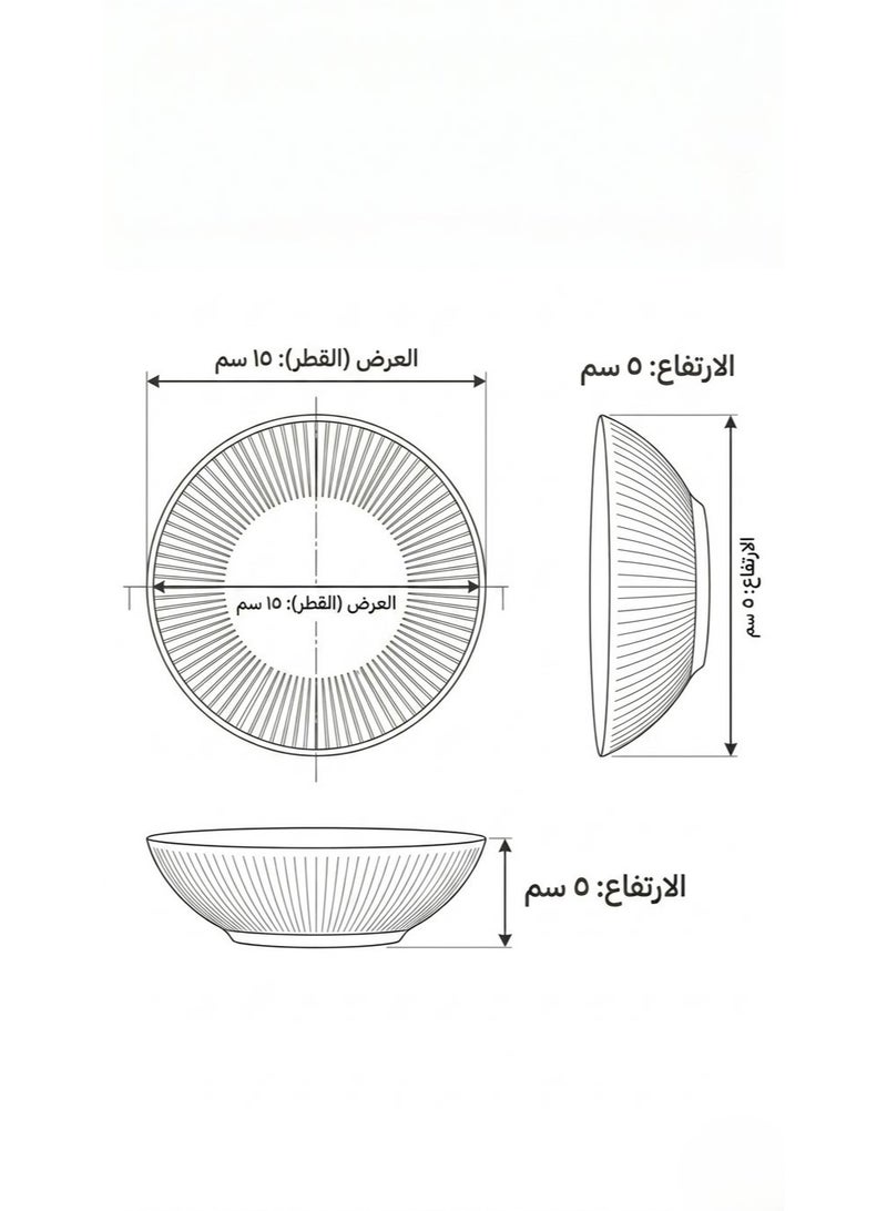 Rayan A 3-piece glass dinnerware set with a modern design - Image 4