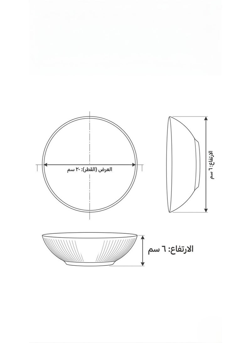 Rayan A 3-piece glass dinnerware set with a modern design - Image 5