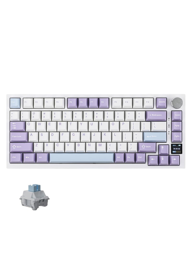 Ajazz - Ajazz AK820 Pro Mechanical Keyboard Wireless/Bluetooth/USB RGB Backlit Soundproofing Foam for PC Mac Win - Image 1