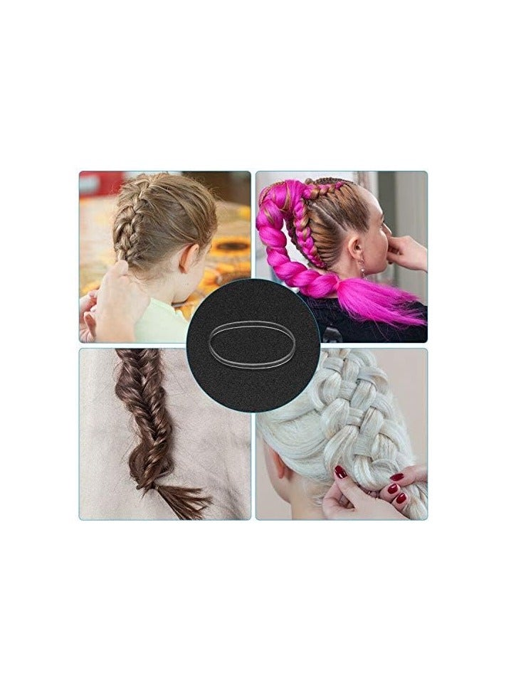 STAR BEJA 2000PCS Clear Elastic Hair Bands, 2mm in Width and 30mm in Length Hair Ties, Disposable Hair Holders - Image 2
