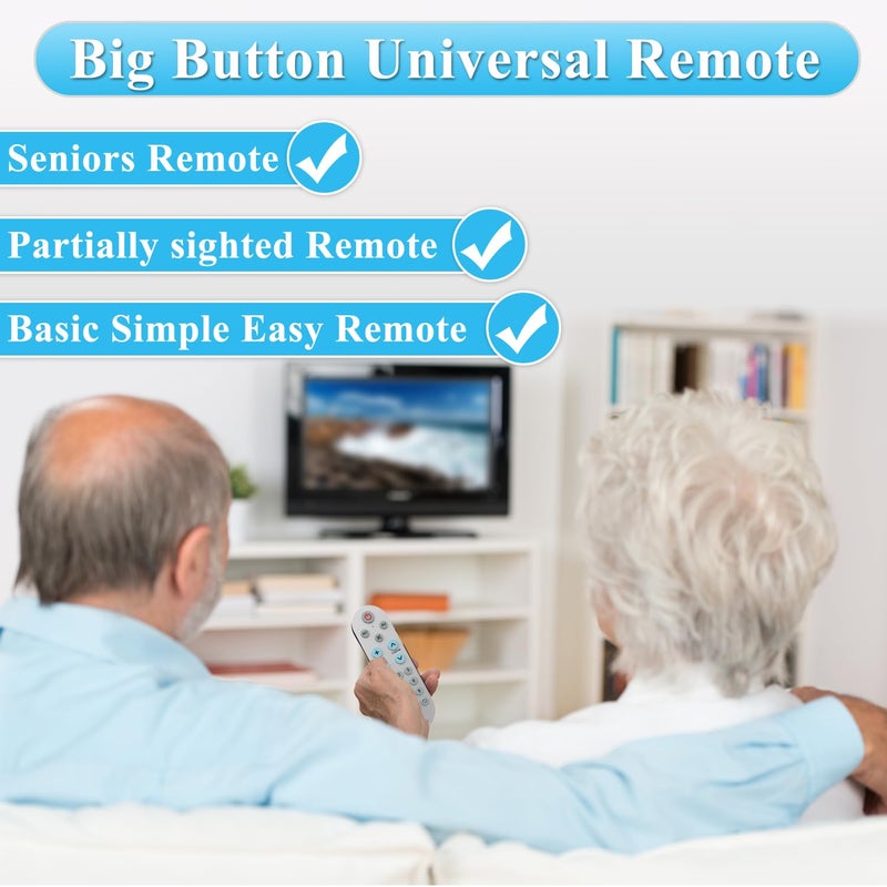 MYHGRC Learning Big Button Universal TV Remote for Elderly/Seniors/Olders(Original Remote Required), with Backlit - Image 5