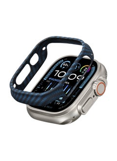 PITAKA PITAKA Apple Watch Ultra 2/Apple Watch Ultra Case, Exquisite Minimalist Slim Apple Watch Ultra Case 49mm - Aramid Fiber Made [Air Case] Blue  - Image 1