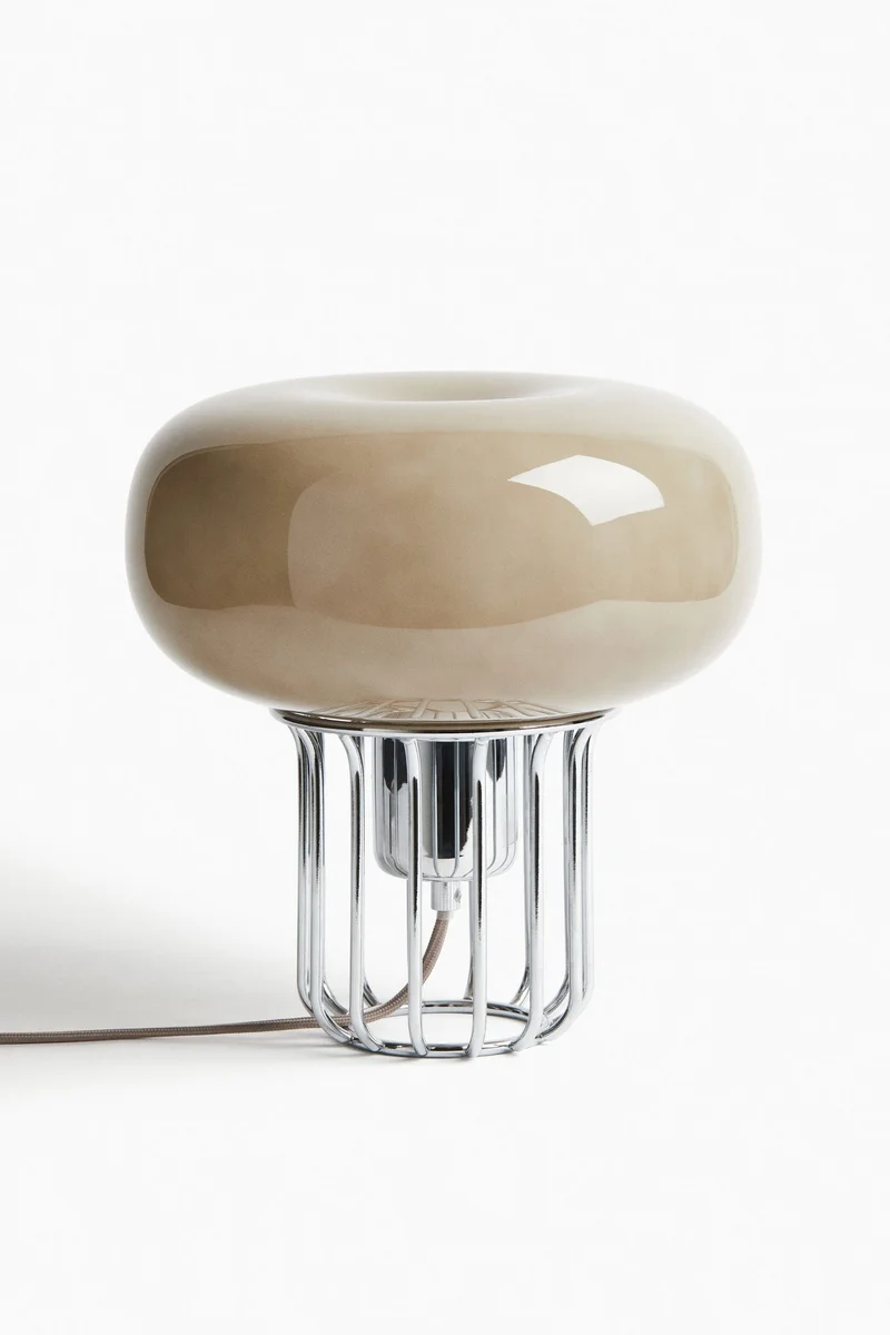 H&M Glass table lamp