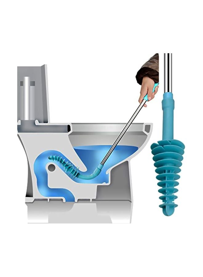 Samshow Toilet Plunger Toilet Dredge Designed for Siphon-Type, Power Cleaned Toilet Pipe, Patented, Stainless steel Handle with Wall Hook - Image 1