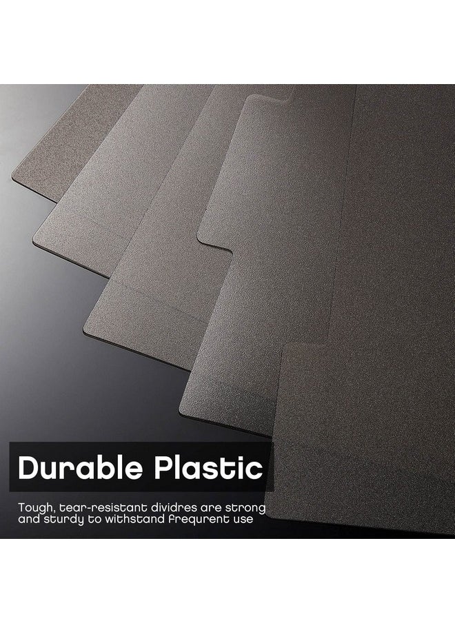 Laumoi Laumoi Letter Poly Tab Dividers for Discbound Notebooks, Disc Bound Planner Supplies Discbound Divider Tabs Binder Index Dividers for Notebook (6 Sets)  - Image 4
