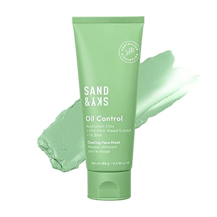 Sand & Sky Oil Control Blemish Clearing Clay Face Mask with Salicylic Acid & Niacinamide - Blemish Fighting Mask, Minimizes Redness, Tightens Pores - Image 1
