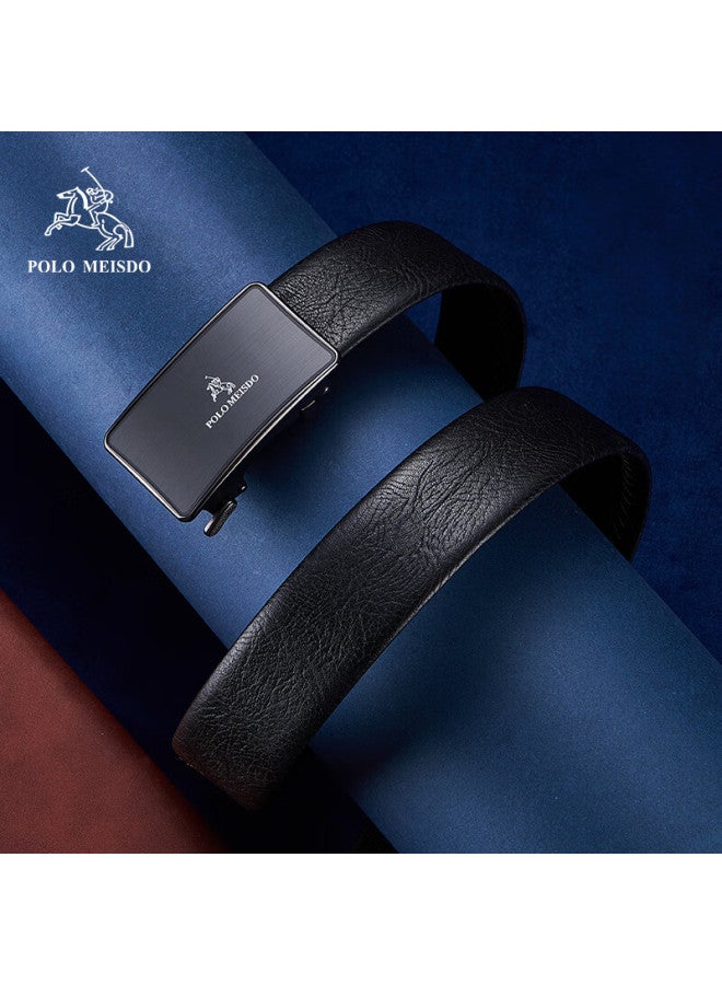 Polomeisdo Men's Belt Men's Automatic Buckle Light Luxury Double Buckle Head Set Gift Box Birthday Gift For Boyfriend Husband Father Practical - Image 3