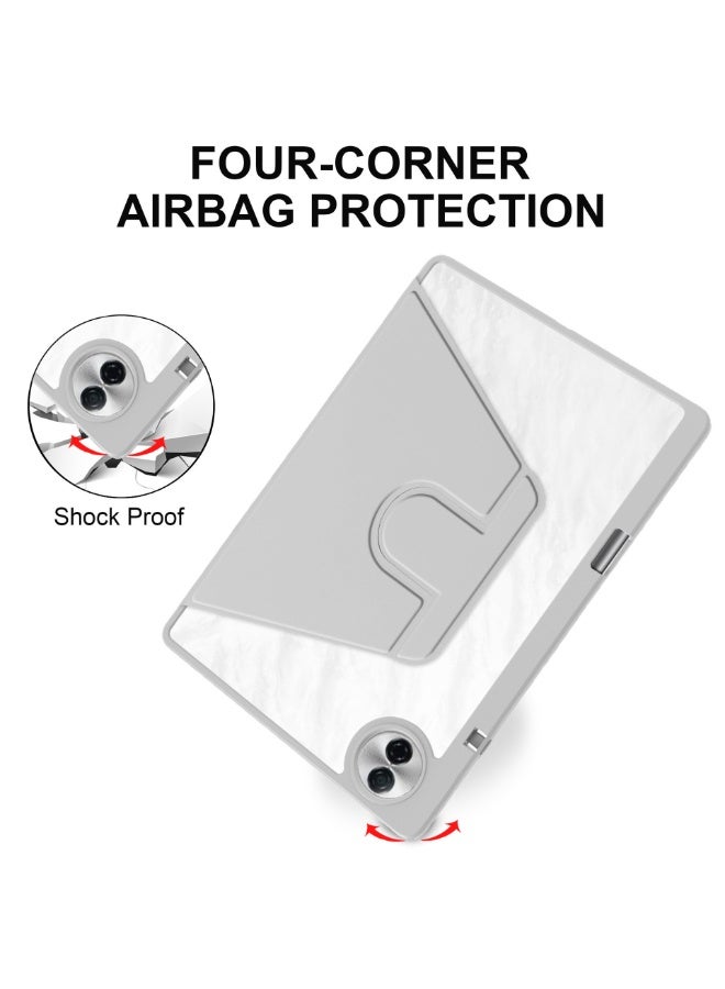 general Huawei Honor  Pad 10 12.1" Swivel Case with Pen Barrel, 360 Degree Swivel Protective StandSmart Tablet, Ultra Thin Hard Shell Folio Cover, Clear Back with Auto Wake/Sleep - Image 5