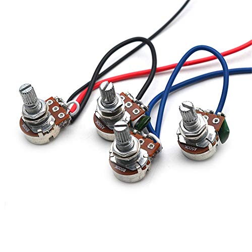 SAPHUE Guitar Wiring Harness Prewired 2V2T 3 Way Toggle Switch Jack 500k Pots for Gibson Replacement Guitar - Image 4