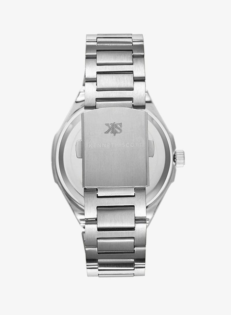 KENNETH SCOTT Stainless Steel Analog Watch K23026-SBSB - 46 mm - Image 3