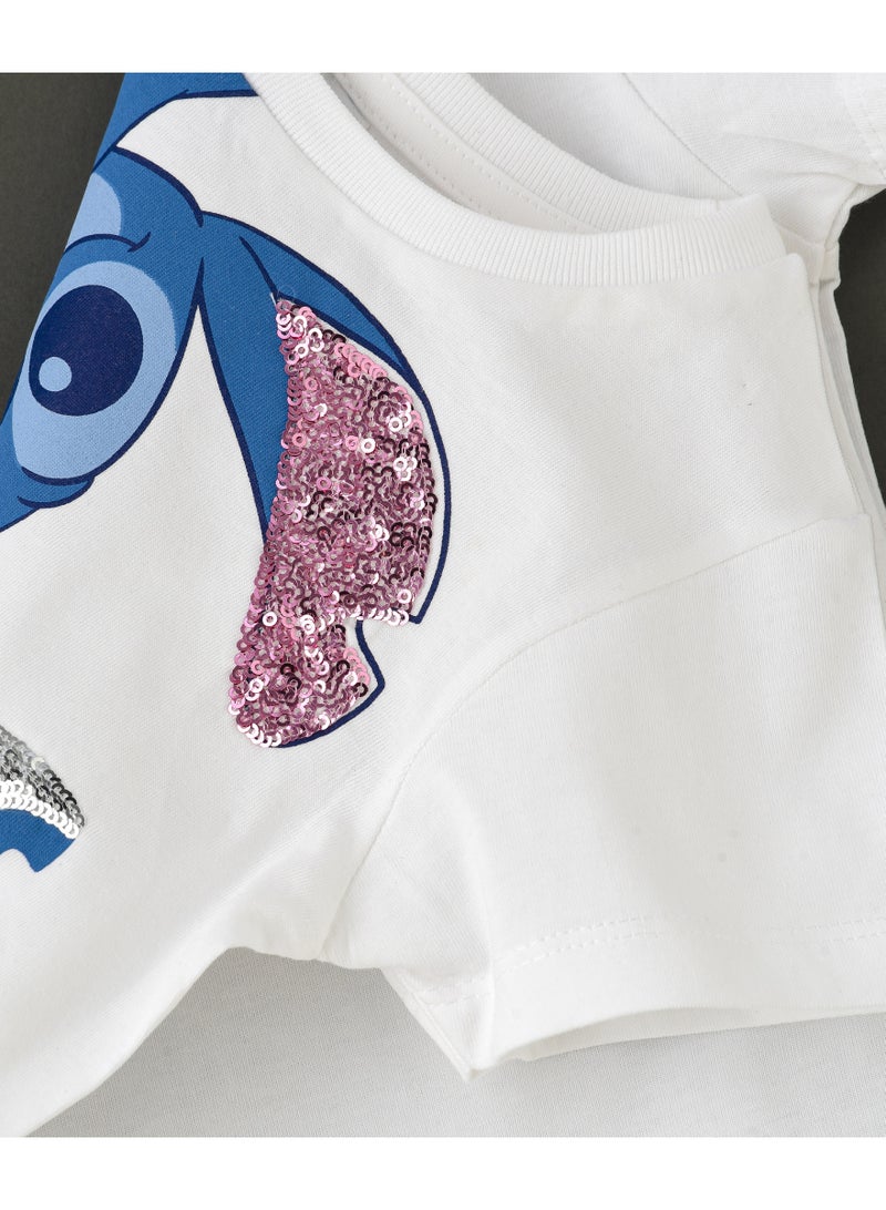Disney Disney Tshirt for Girls | Casual Wear with Cotton Jersey Fabric | Regular Length  - Image 4