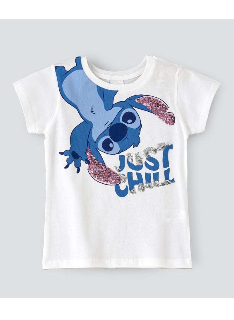 Disney Disney Tshirt for Girls | Casual Wear with Cotton Jersey Fabric | Regular Length  - Image 1