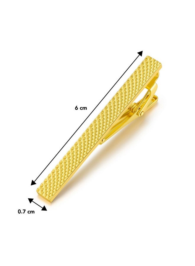 Peora Gold Plated Classic Tie Pin Stylish Wedding Business Accesories for Men & Boys - Image 5