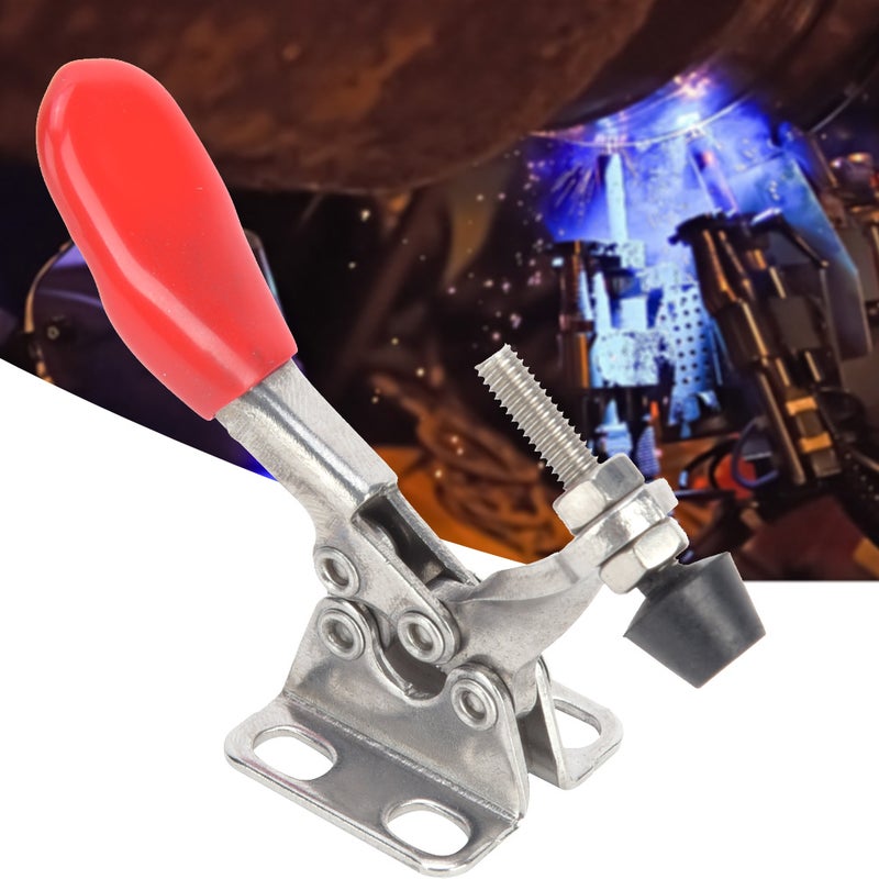 2Pcs Toggle Clamp 304 Stainless Steel Quick Welding Fixture Hand Tool 27KG GH-201-ASS - Image 4