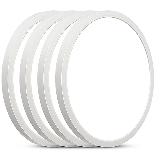 SunRider 4-Pack LED Flush Mount Ceiling Light Fixture, 5000K Daylight White, 2400LM, 12 Inch 24W Round Flat Recessed Lamp, 240W Equiv., Non-Dimmable - Image 1