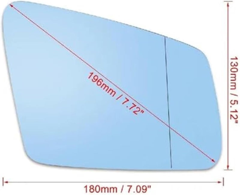 QASULER Heated Side Wing Mirror Glass for E400 2010-2013 - Image 3