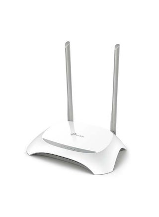 TL-WR840N 300Mbps Wireless N WiFi Router, 2.4GHz Single Band, 2 Fixed Antennas, 4 LAN + 1 WAN 10/100Mbps Ports, Multiple Modes (Router/Access Point/Range Extender/WISP), Supports WPA/WPA2 Security, Guest Network, Parental Controls, TP-Link Tether App, Ideal for Home or Small Office Use White - view 5
