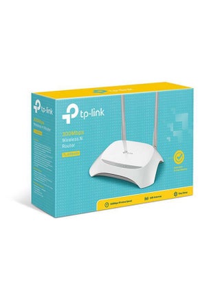 TL-WR840N 300Mbps Wireless N WiFi Router, 2.4GHz Single Band, 2 Fixed Antennas, 4 LAN + 1 WAN 10/100Mbps Ports, Multiple Modes (Router/Access Point/Range Extender/WISP), Supports WPA/WPA2 Security, Guest Network, Parental Controls, TP-Link Tether App, Ideal for Home or Small Office Use White - view 4