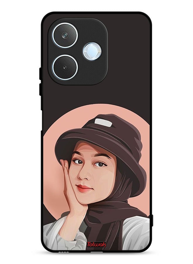 Tolwak Oppo A5 Pro Protective Case Cover Cute Hat Girl Paint Art - Image 1