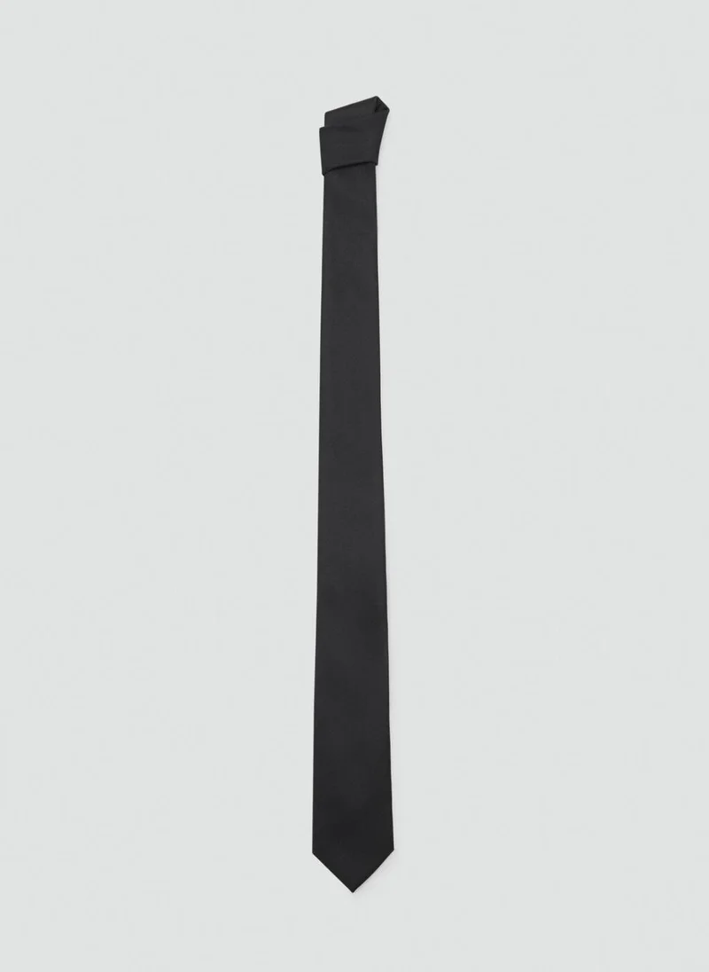Mango Man Smooth micro-structured tie
