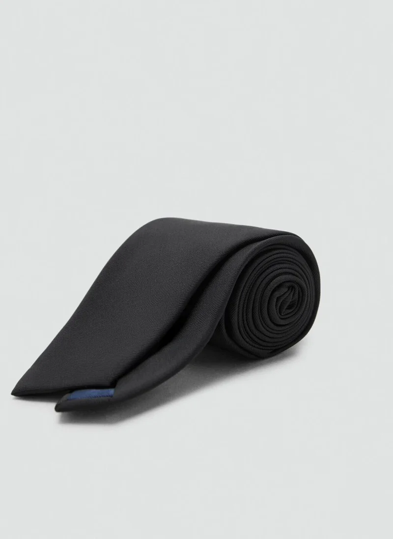 Mango Man Smooth micro-structured tie