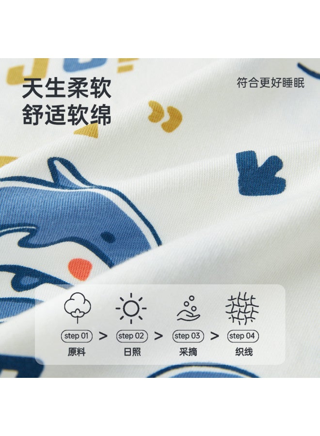 ASK JUNIOR Children's Autumn Pajama Set Long Sleeve Homewear Boys' Autumn Clothes And Pants - Image 3