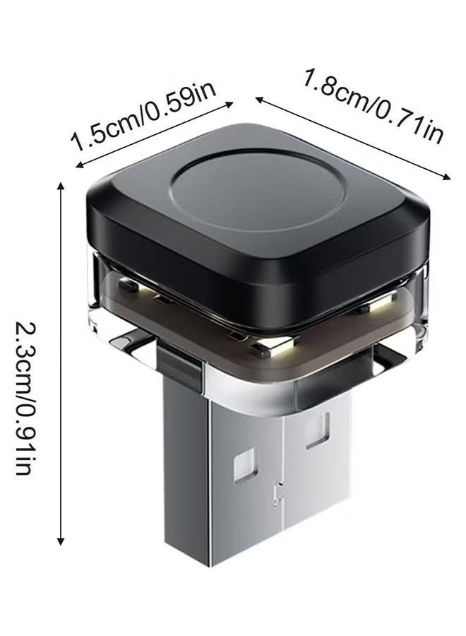 4 قطع من أضواء LED USB للسيارة | أضواء داخلية للسيارة | ضوء داخلي للسيارة USB | أضواء LED للداخلية بدون أسلاك | ضوء ليلي متعدد الألوان للداخلية لجميع السيارات والمنازل - Image 2