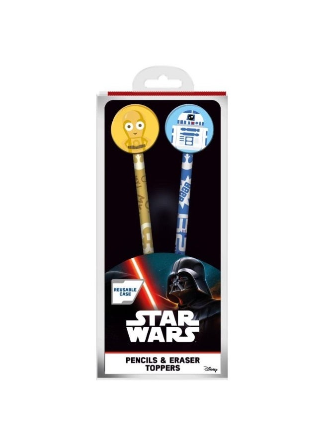 Pyramid STAR WARS (DROIDS) PENCILS AND TOPPERS 2PK (WALLET)