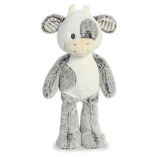 ebba Aurora® Adorable Cuddlers™ Coby Cow™ Baby Stuffed Animal - Security and Sleep Aid - Comforting Companion - Gray 14 Inches - Image 4