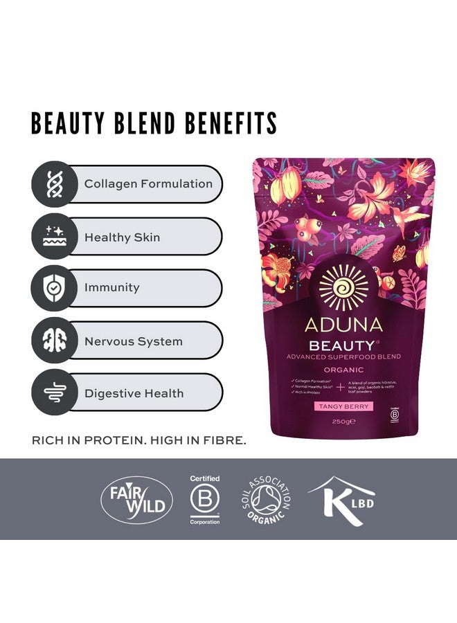 Aduna Advanced Superfood Beauty Blend | 100% Organic Powder for Smoothies/Juices & Yoghurt | 250g Resealable and Recyclable Pack - Image 5
