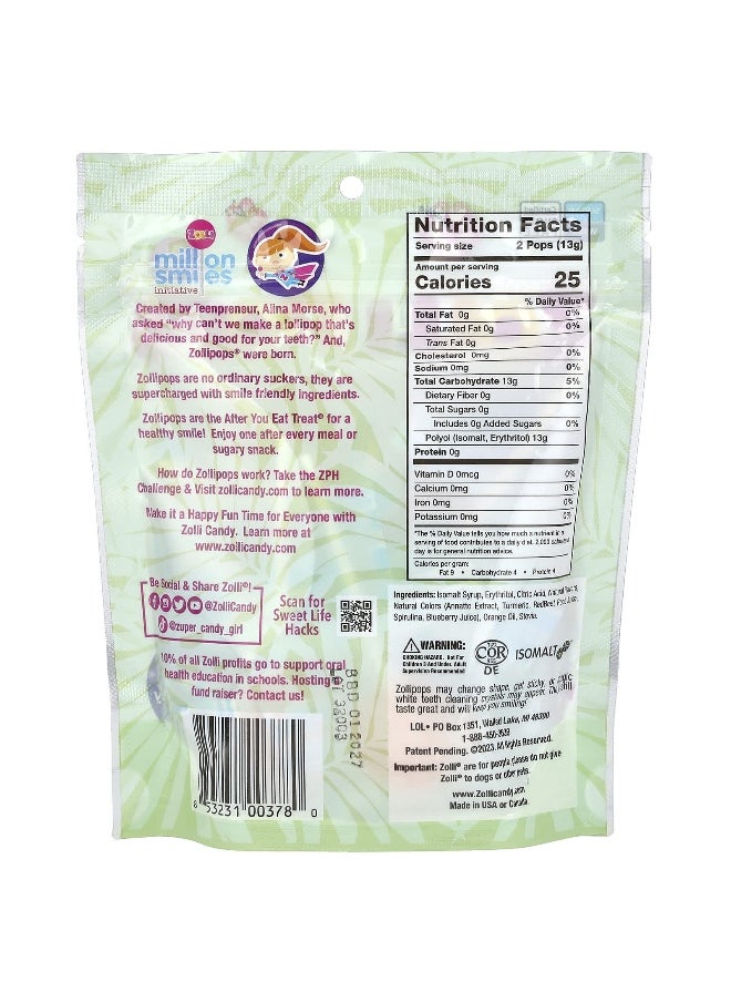 ZOLLIPOPS Zollipops, Original Clean Teeth Candy®, Tropical Fruit Flavors, 3.1 oz  - Image 2