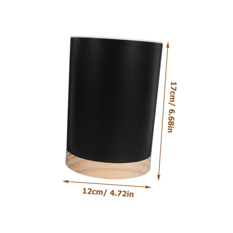 3 Compartment Detachable Utensil Holder Draining Design Black Kitchen Storage Organizer - Image 3