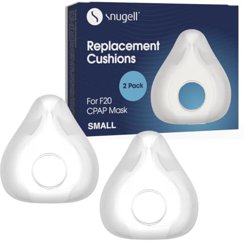 Snugell Replacement Cushion for CPAP Masks 2Pack Compatible with ResMed AirFit F20 Soft Secure Seal Reduces Pressure Points Minimizes Mask Leaks Small - Image 1