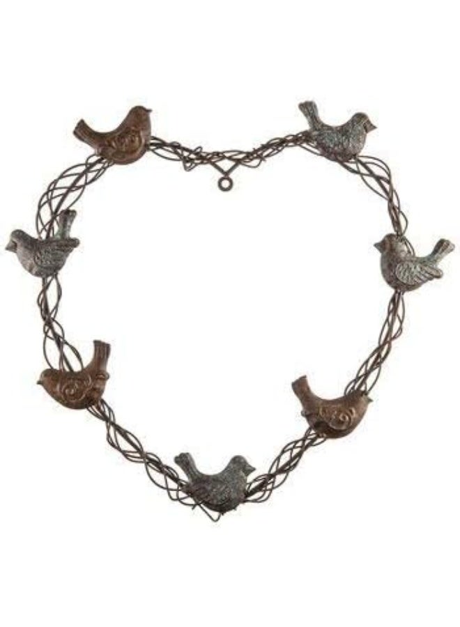 Hobby Lobby Heart & Birds Metal Wall Decor Home Decoration Heart shaped wreath