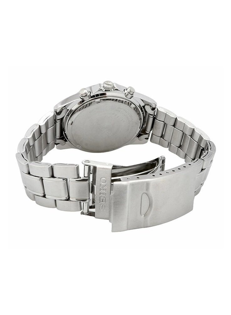Seiko Limited Edition Spirit Chronograph Watch SBTQ039, 38.5 mm White Dial, Stainless Steel Bracelet, 100 m WR - Image 5