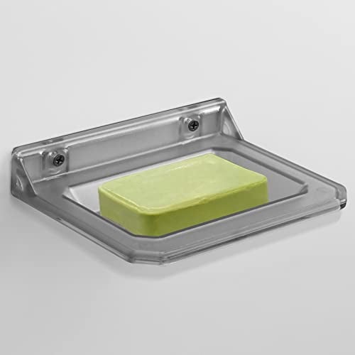 Plantex Unbreakable ABS Plastic Double Soap Dish/Stand/Holder for Bathroom & Kitchen/Bathroom Accessories (Transparent) - Image 1