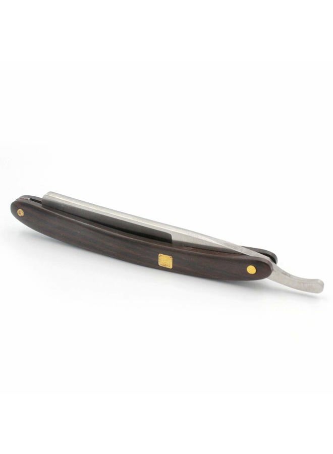Gihunk Straight Razor, Wooden Straight Edge Razor for Man Stainless Steel Manual Straight Razor, Cutthroat Rosewood Razor, Natural Wood Scale Vintage Razor Barber Razor - Image 4