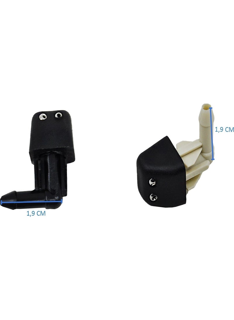 DNC Auto Part Windshield Water Sprinkler Nozzle Right-Left Set For Renault 9,11  - Image 1