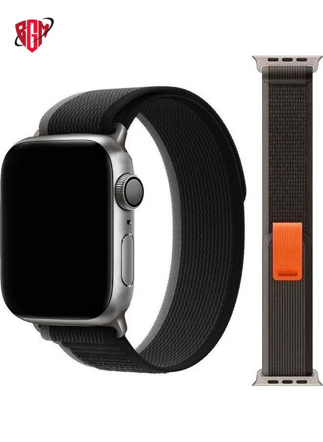 BGM - 2 Pc Trail Loop Strap For iWatch 49mm 46mm 45mm 44mm 42mm, Replacement Nylon Trail Loop Band Compatible For Apple Watch Series Ultra 3 | Ultra 2 | Ultra | 10 9 8 7 SE 6 5 4 3 2 1 - Multicolor - Image 1
