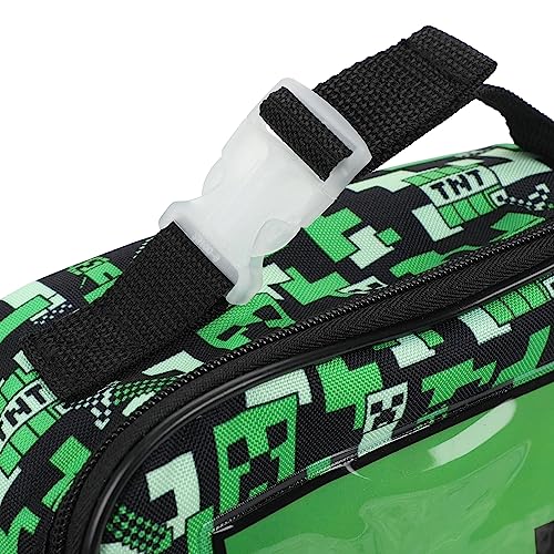 Bioworld Minecraft Square Insulated Lunchbox with Mesh Side Pocket - Image 5