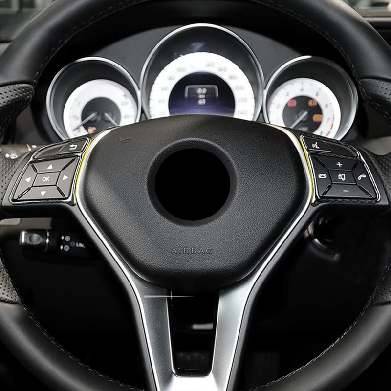 JUPIZEUS Carbon Fiber Steering Wheel Button Frame Sticker - Image 4